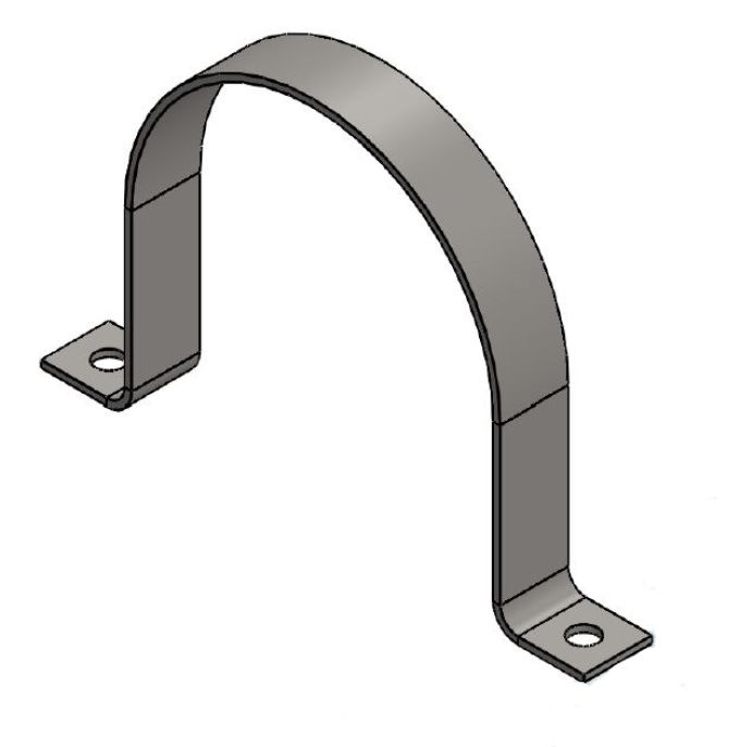 Pipe bracket 163 mm