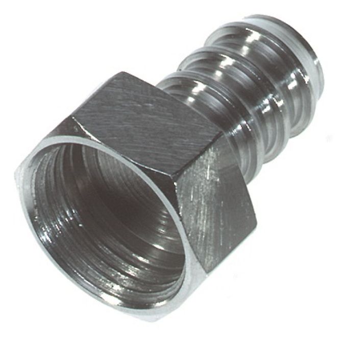 Raccordo, 1/2", con 1/2", inox,