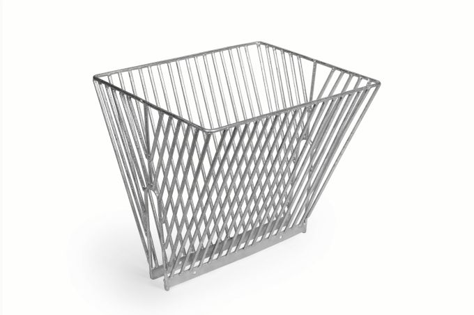 Straw rack 48/53/44cm, st. steel