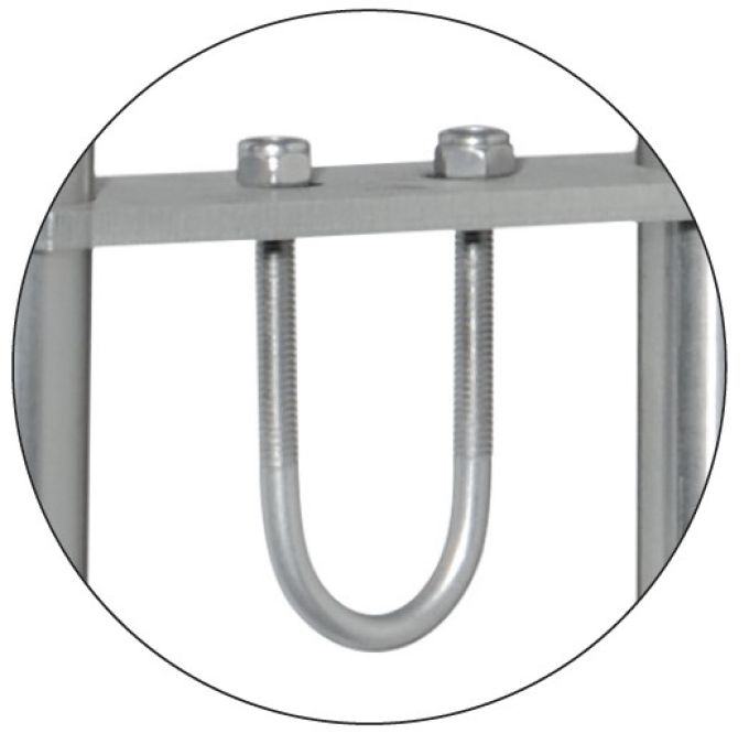 Verstellbarer Halter für U-Rohre