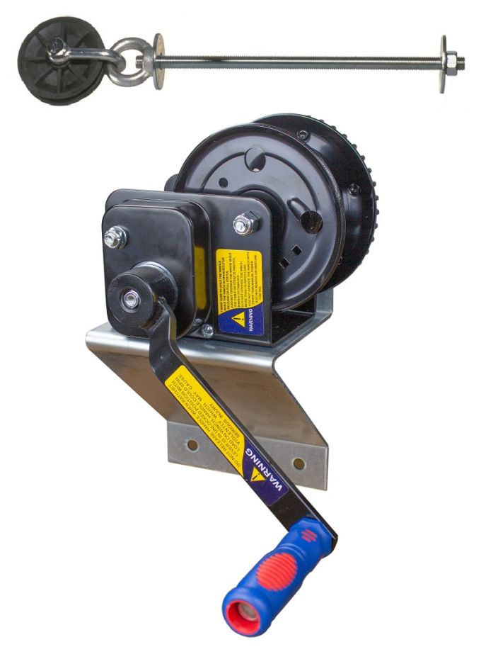 Winching kit with brake