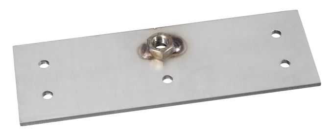 Mounting plate with nut M8, 150x50x3 mm